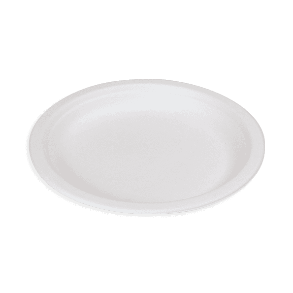 Assiette plate en pulpe de cellulose 18cm