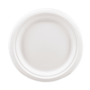 Assiette plate en pulpe de cellulose 18cm