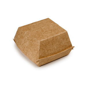 Boîtes à hamburger en carton Kraft 10x10xh8 cm