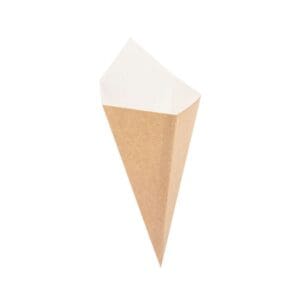 Cornet à frites en carton sans plastique