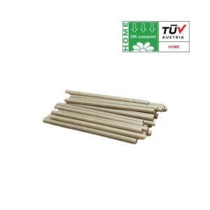 Pailles cocktails réutilisables sans plastique 14cmx6mm